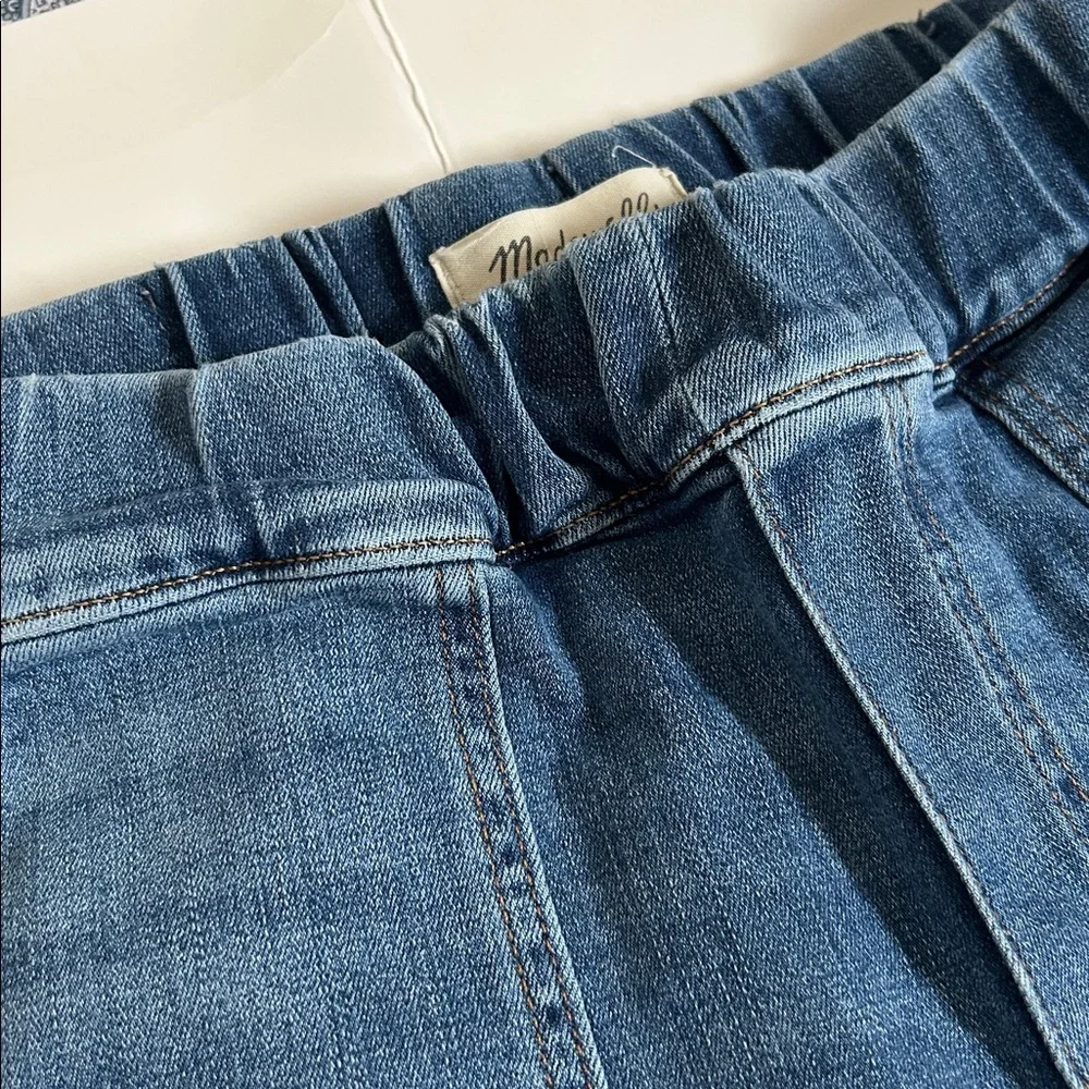 Madewell High Rise Pull-On Relaxed Crop Jeans